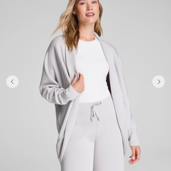 NWT SPANX Light Gray Cocoon Cardigan - Picture 1 of 5